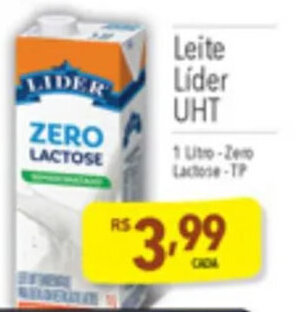 Supermercados Condor Leite Líder UHT 1 litro oferta
