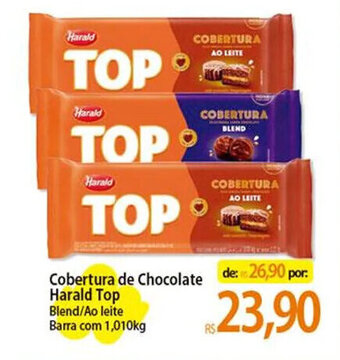 Atacadão Cobertura de Chocolate Harald Top Barra com 1,010kg oferta