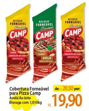 Atacadão Cobertura Forneável para Pizza Camp Avelã/Ao leite Bisnaga com 1,010kg oferta