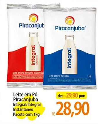 Atacadão Leite em Pó Piracanjuba Integral/Integral Instantaneo Pacote com 1kg oferta