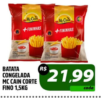 BATATA CONGELADA MCCAIN CORTE FINO 1,5KG