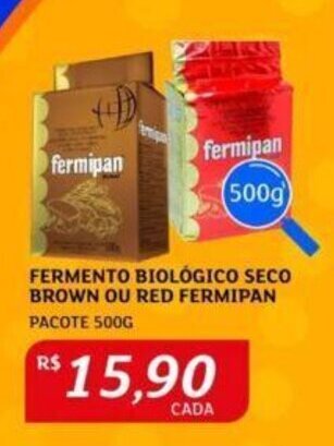 Assaí Atacadista FERMENTO BIOLÓGICO SECO BROWN OU RED FERMIPAN PACOTE 500G oferta