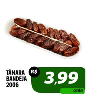Atacadão Dia a Dia TÂMARA BANDEJA 200G oferta
