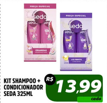 KIT SHAMPOO + CONDICIONADOR SEDA SEDA 325ML