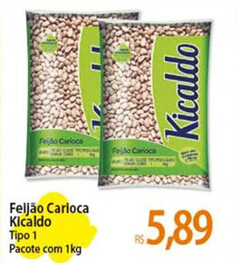 Atacadão Feljão Carioca Kicaldo Tipo 1 Pacote com 1kg oferta