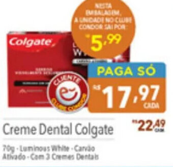 Supermercados Condor Creme Dental Colgate 70g oferta