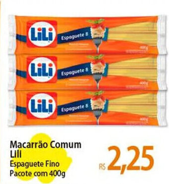 Atacadão Macarrão Comum Lill Espaguete Fino Pacote com 400g oferta