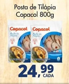 Posta de Tilápia Copacol 800g