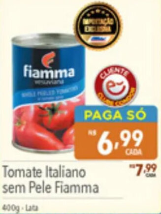 Supermercados Condor Tomate Italiano sem Pele Fiamma 400g-Lata oferta