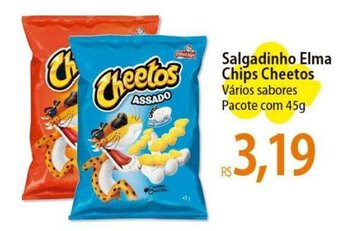 Atacadão Salgadinho Elma Chips Cheetos Vários sabores Pacote com 45g oferta