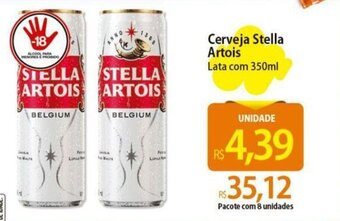 Atacadão Cerveja Stella Artois Lata com 350ml oferta