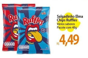 Atacadão Salgadinho Elma Chips Ruffles Vários sabores Pacote com 40g oferta