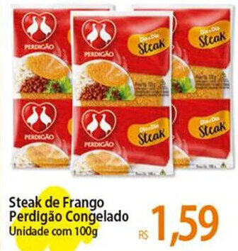 Atacadão Steak de Frango Perdigão Congelado Unidade com 100g oferta