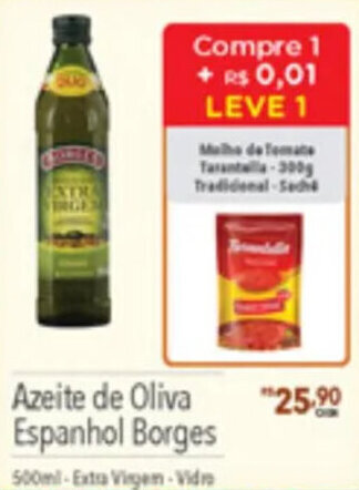 Supermercados Condor Azeite de Oliva Espanhol Borges 500ml-Extra Virgen-Vidro oferta
