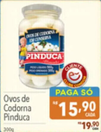 Supermercados Condor Ovos de Codorna Pinduca 300g oferta