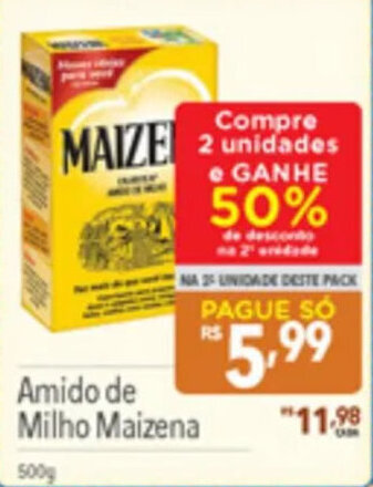 Supermercados Condor Amido de Milho Maizena 500g oferta