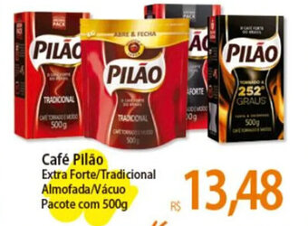 Atacadão Café Pilão Extra Forte/Tradicional Almofada/Vácuo Pacote com 500g oferta