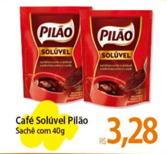 Atacadão Café Solúvel Pilão Sachê com 40g oferta