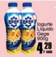 Higa's Supermercado Iogurte Liquido Gege 900g oferta
