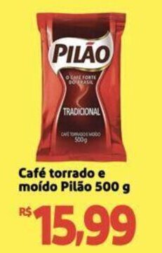 Extra Supermercado Café torrado e moído Pilão 500 g oferta