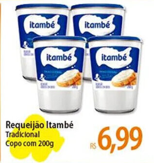 Atacadão Requeijão Itambé Tradicional Copo com 200g oferta