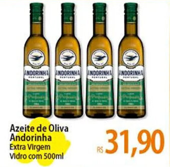 Atacadão Azeite de Oliva Andorinha Extra Virgem Vidro com 500ml oferta