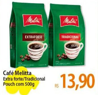 Atacadão Café Melitta Extra forte/Tradicional Pouch com 500g oferta
