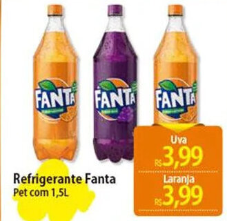 Atacadão Refrigerante Fanta Pet com 1,5L Uva oferta