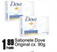 Higa's Supermercado Sabonete Dove Original 90g oferta