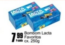 Higa's Supermercado Bombom Lacta Favoritos 250g oferta