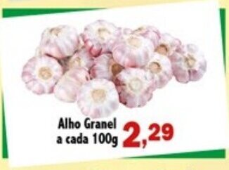 Higa's Supermercado Alho Granel a cada 100g oferta