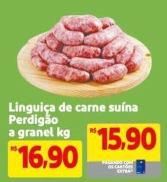 Extra Supermercado Linguiça de carne suína Perdigão a granel kg oferta