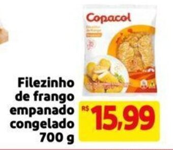 Extra Supermercado Filezinho de frango empanado congelado 700g oferta