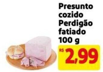 Extra Supermercado Presunto cozido Perdigão fatiado 100 g oferta