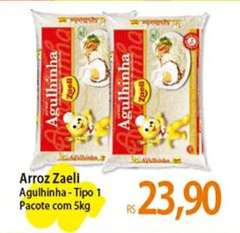 Atacadão Arroz Zaeli Agulhinha-Tipo 1 Pacote com 5kg oferta