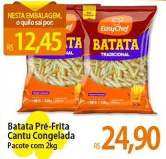 Atacadão Batata Pré-Frita Cantu Congelada Pacote com 2kg oferta