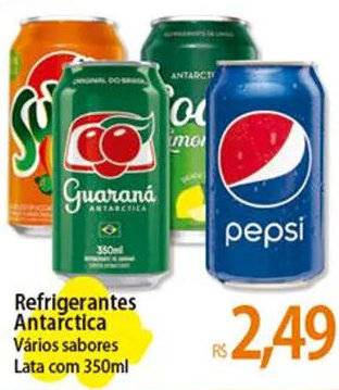 Atacadão Refrigerantes Antarctica Vários sabores Lata com 350ml oferta