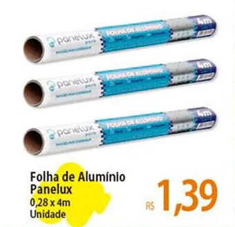 Atacadão Folha de Alumínio Panelux 0,28 x 4m Unidade oferta
