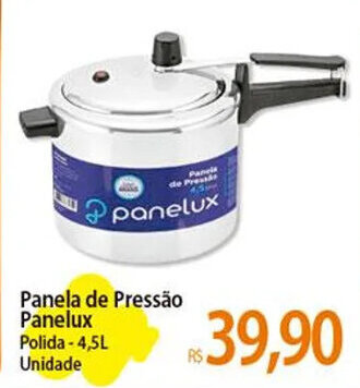 Atacadão Panela de Pressão Panelux Polida-4,5L Unidade oferta