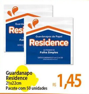 Atacadão Guardanapo Residence 21x22cm Pacote com 50 unidades oferta