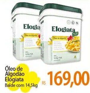 Óleo de Algodão Elogiata Balde com 14,5kg