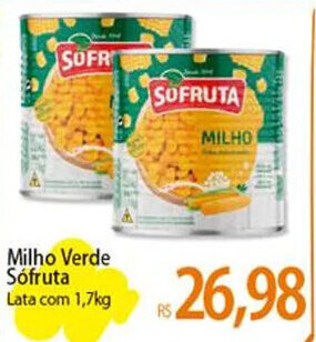 Atacadão Milho Verde Sófruta Lata com 1,7kg oferta
