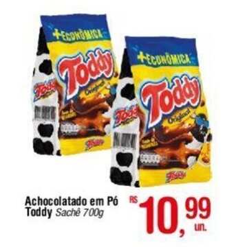 Fort Atacadista Achocolatado em Pó Toddy Sachê 700g oferta