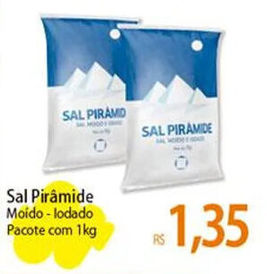 Sal Pirâmide Moído-lodado Pacote com 1kg