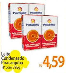 Atacadão Leite Condensado Piracanjuba TP com 395g oferta