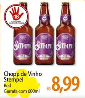 Atacadão Chopp de Vinho Stempel Garrafa com 600ml oferta