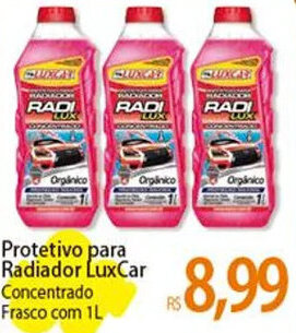 Atacadão Protetivo para Radiador LuxCar Concentrado Frasco com 1L oferta