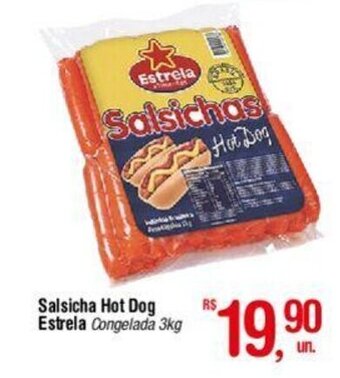 Fort Atacadista Salsicha Hot Dog Estrela Congelada 3kg oferta