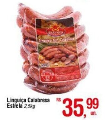 Fort Atacadista Linguiça Calabresa RS Estrela 2,5kg oferta