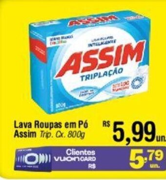 Fort Atacadista Lava Roupas em Pó Assim Trip. Cx. 800g oferta